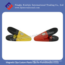 Clipes magnéticos clipes de plástico personalizado para promoção (XLJ-2122)